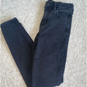 American Eagle Ne(X)t level stretch high waisted black denim